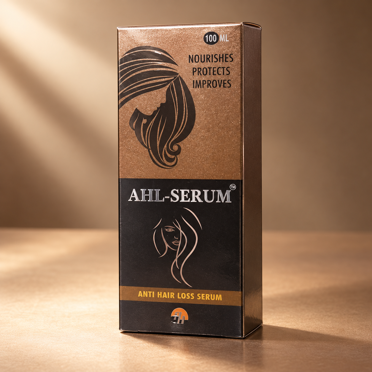 AHL-SERUM Anti Hair Loss Serum 100 ml carton studio view